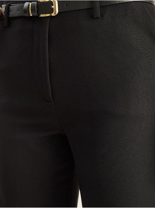 High-waist broek met wijde pijpen lucci - Kiabi High-waist broek met wijde pijpen lucci - Kiabi