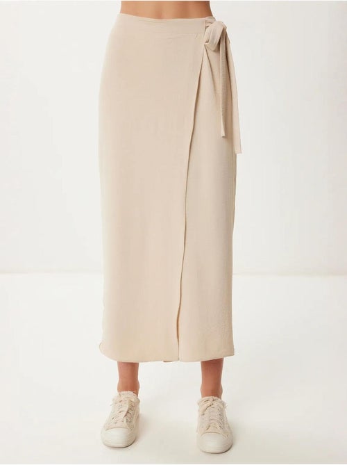 High-waist cropped broek met wijde pijpen en strikdetail istanbul - Kiabi High-waist cropped broek met wijde pijpen en strikdetail istanbul - Kiabi