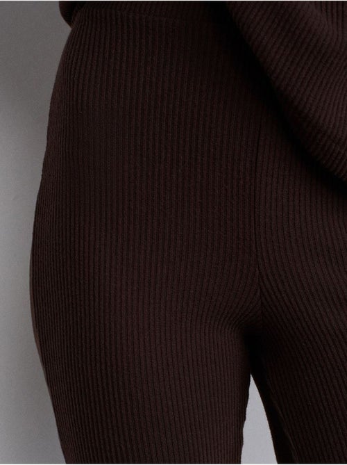High-waist Flared Broek Van Tricot - Kiabi High-waist Flared Broek Van Tricot - Kiabi