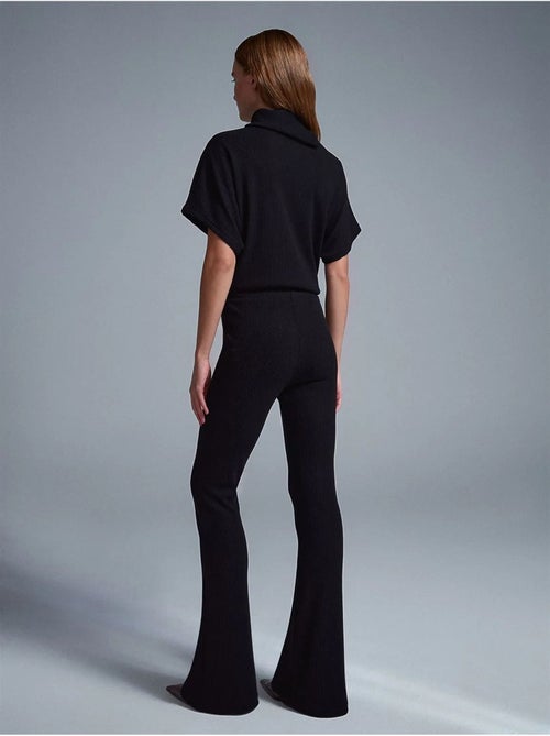 High-waist Flared Broek Van Tricot - Kiabi High-waist Flared Broek Van Tricot - Kiabi