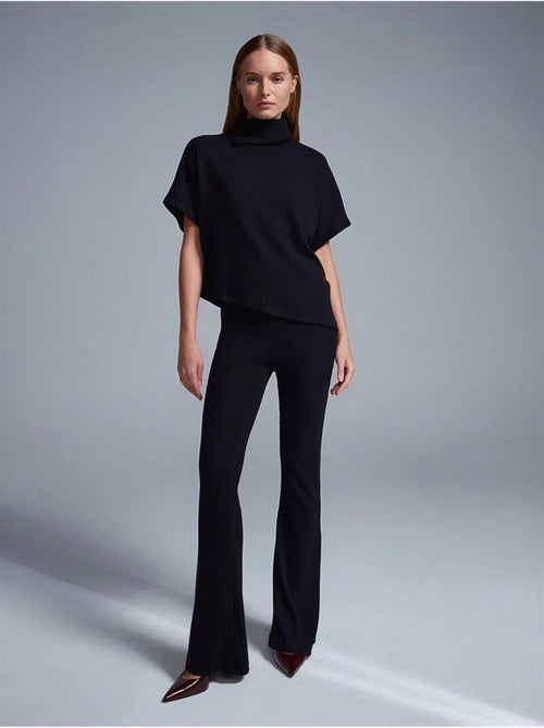 High-waist Flared Broek Van Tricot - Kiabi High-waist Flared Broek Van Tricot - Kiabi