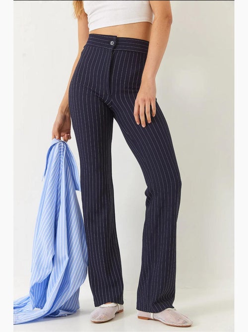 High waist gestreepte flared broek lucci - Kiabi High waist gestreepte flared broek lucci - Kiabi