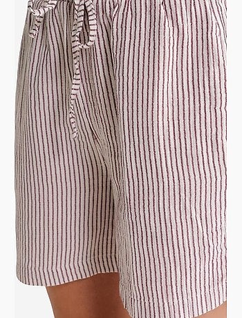 High-waist gestreepte shorts met wijde pijpen mixray