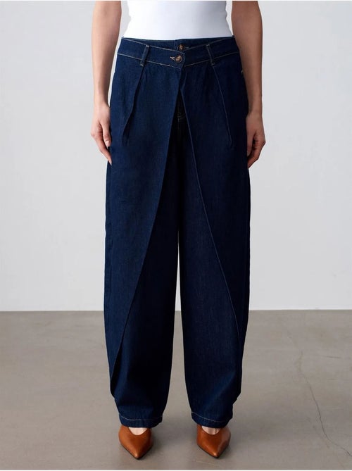 High-waist jeans met wijde pijp dilvin - Kiabi High-waist jeans met wijde pijp dilvin - Kiabi