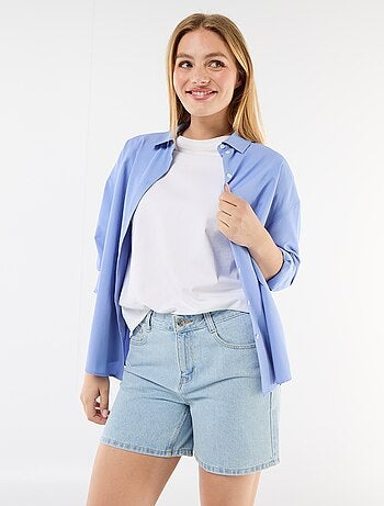 High waist jeansshort