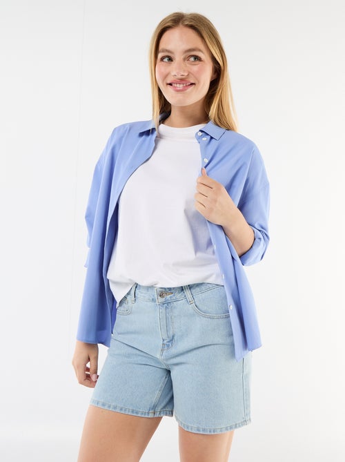 High waist jeansshort - Kiabi