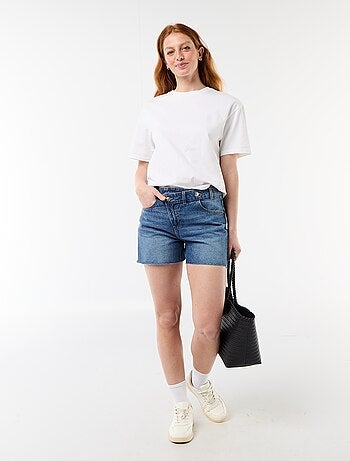 High waist jeansshort