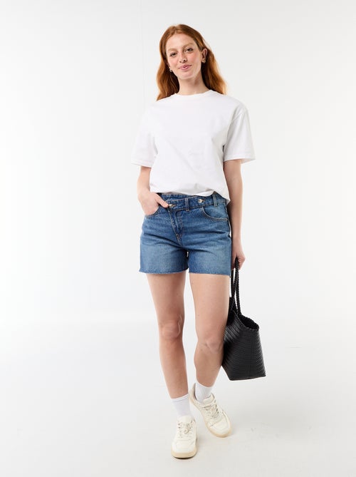 High waist jeansshort - Kiabi
