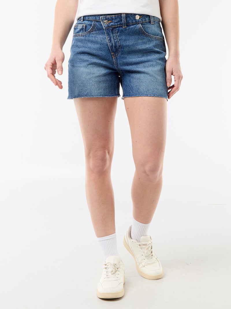 High waist jeansshort Blauw - Kiabi