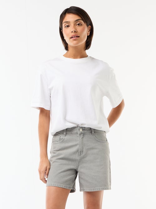 High waist jeansshort - Kiabi