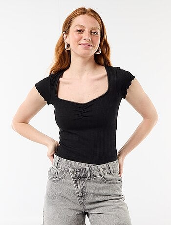 High waist jeansshort