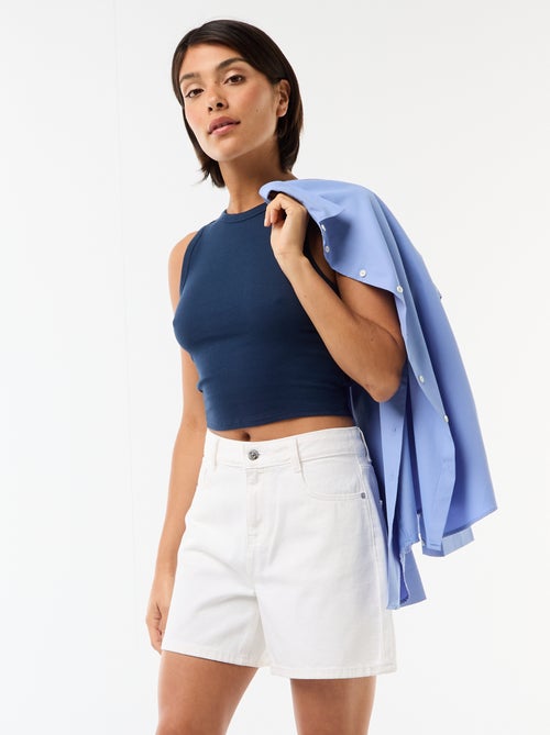 High waist jeansshort - Kiabi