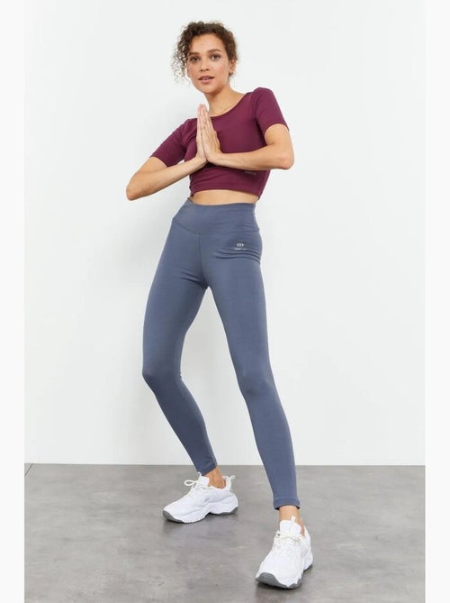 High-waist legging van katoen-lycra jersey tommy - Kiabi