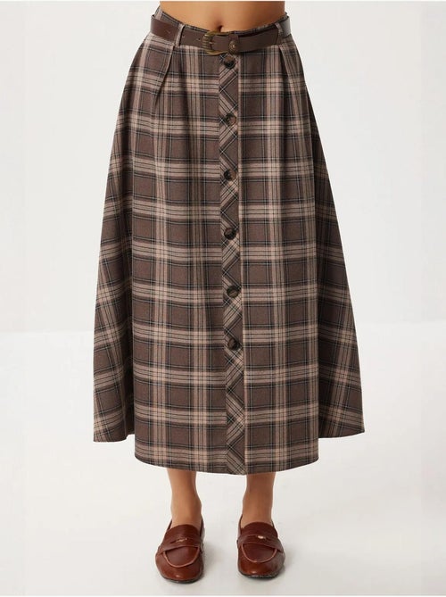 High waist midi-rok met knoopsluiting istanbul - Kiabi High waist midi-rok met knoopsluiting istanbul - Kiabi
