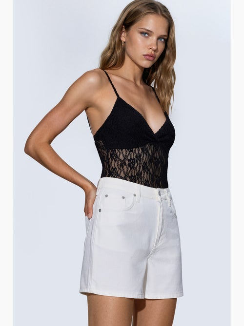 High-waist mom-denimshorts hiccup - Kiabi High-waist mom-denimshorts hiccup - Kiabi