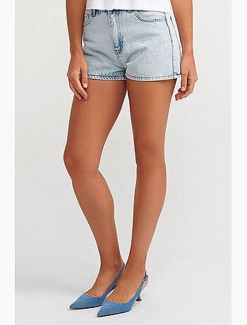 High-waist mom short van katoen-denim dilvin