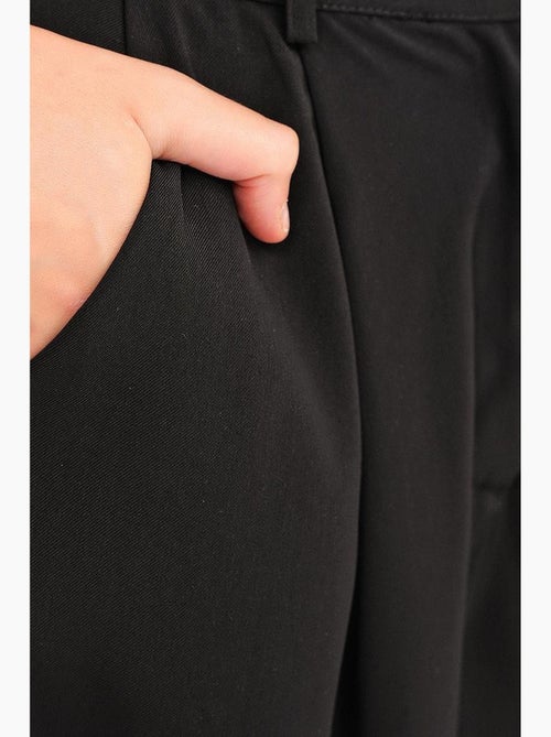 High-waist short met knopen en zakken mixray - Kiabi