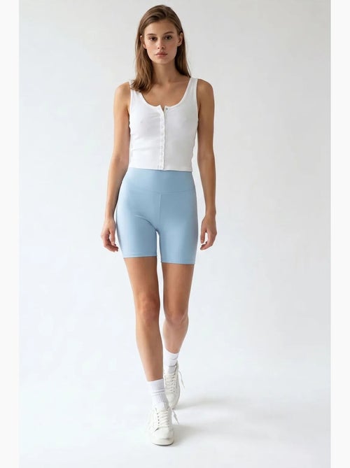 High-waist skinny fietsbroekje mixray - Kiabi
