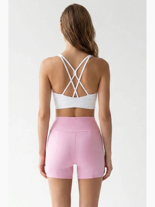 High-waist skinny fietsbroekje mixray - Kiabi