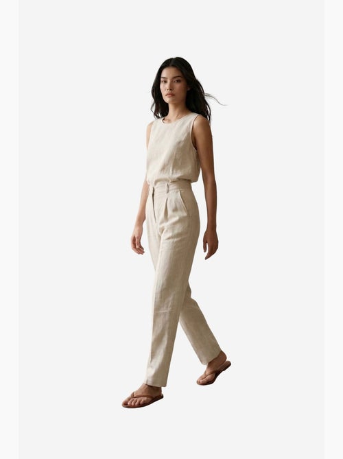 High-waist straight-leg crêpe broek my fashion - Kiabi High-waist straight-leg crêpe broek my fashion - Kiabi