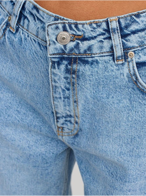 High-waist straight-leg jeans van katoendenim dilvin - Kiabi High-waist straight-leg jeans van katoendenim dilvin - Kiabi