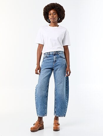 High waist wide leg-jeans
