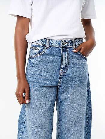High waist wide leg-jeans