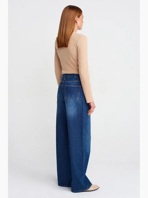 High-waist wide-leg jeans dilvin - Kiabi High-waist wide-leg jeans dilvin - Kiabi