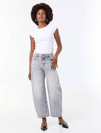 High waist wide leg-jeans