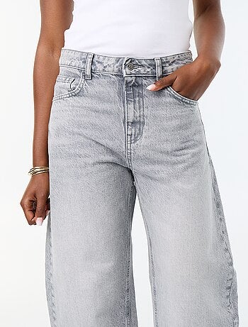 High waist wide leg-jeans