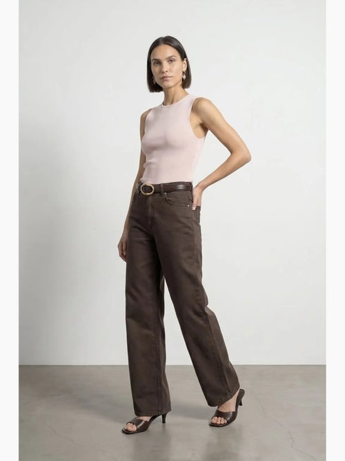 High-waist wide-leg jeans van denim dilvin - Kiabi High-waist wide-leg jeans van denim dilvin - Kiabi