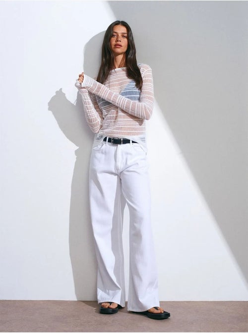 High-waist wide-leg jeans van denim dilvin - Kiabi High-waist wide-leg jeans van denim dilvin - Kiabi
