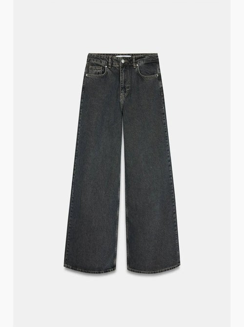 High-waist wide-leg jeans van katoen-denim dilvin - Kiabi High-waist wide-leg jeans van katoen-denim dilvin - Kiabi