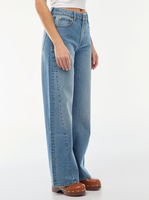 High waist wide leg jeans / wide leg - Kiabi