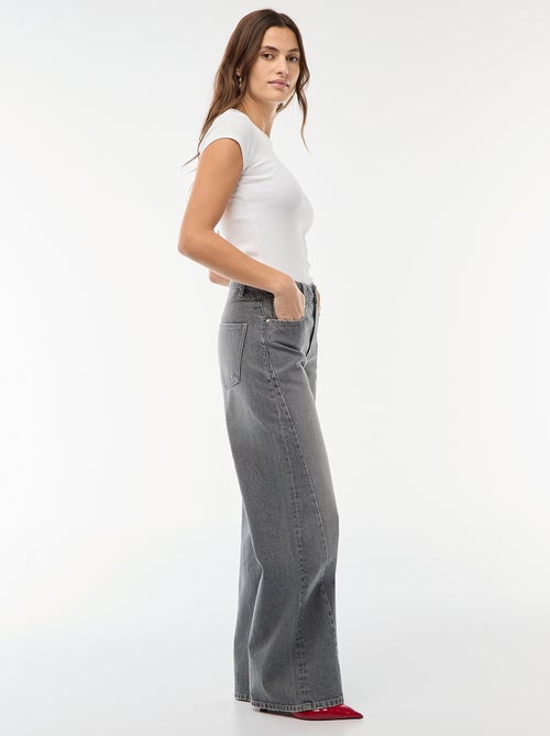High waist wide leg jeans / wide leg - Kiabi
