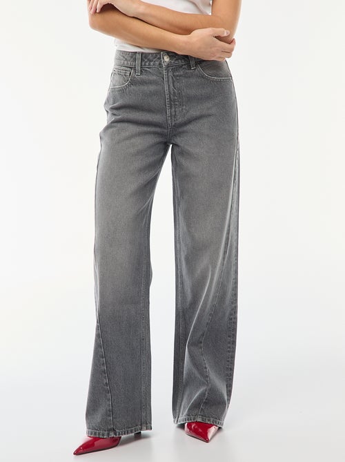 High waist wide leg jeans / wide leg - Kiabi