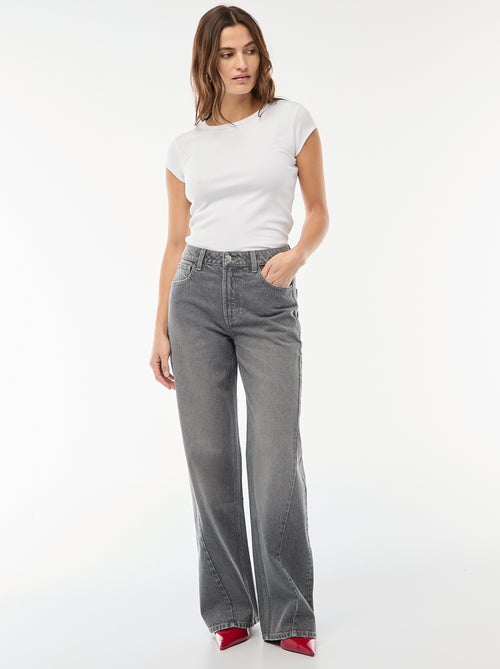 High waist wide leg jeans / wide leg - Kiabi