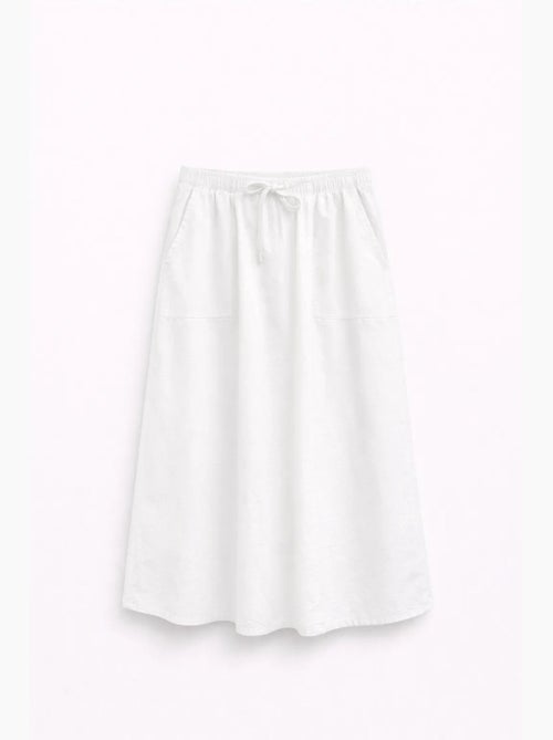 High-waisted poplin rok met trekkoorddetail mixray - Kiabi