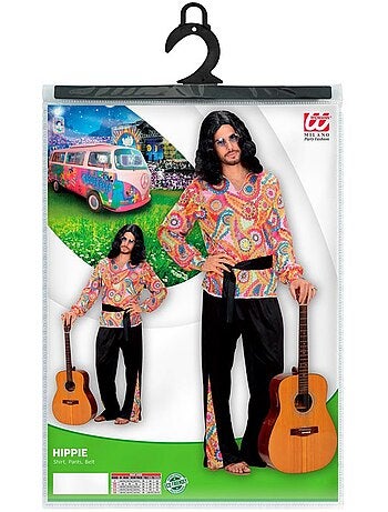 Hippie-kostuumfiguren met riem