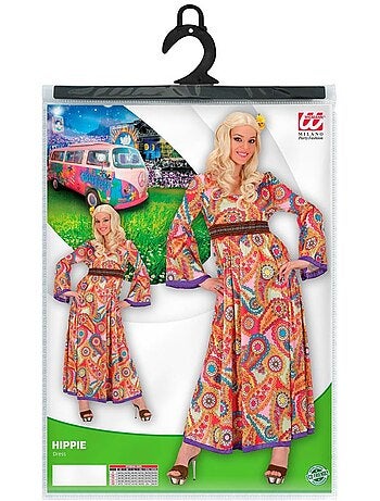 Hippie kostuumfiguren met riem voor vrouwen