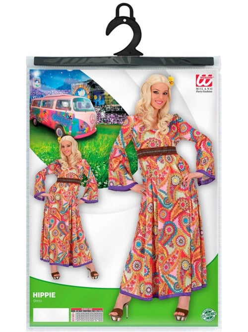 Hippie kostuumfiguren met riem voor vrouwen - Kiabi