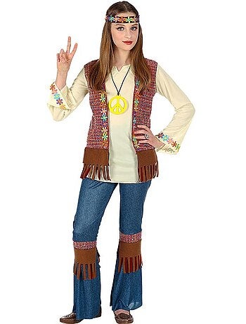 Hippiekostuum met ketting