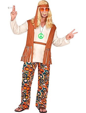 Hippiekostuum met lange franjes