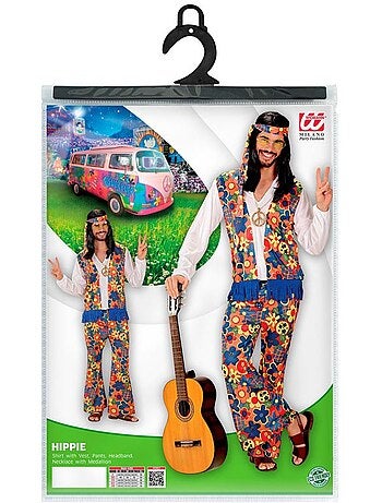 Hippiekostuum met medaillonlint