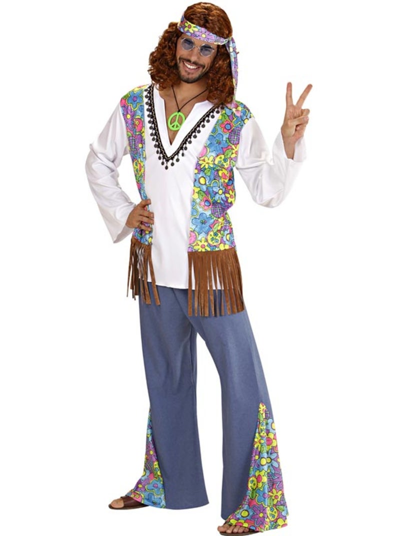 Hippiekostuum met vest Multicolor - Kiabi