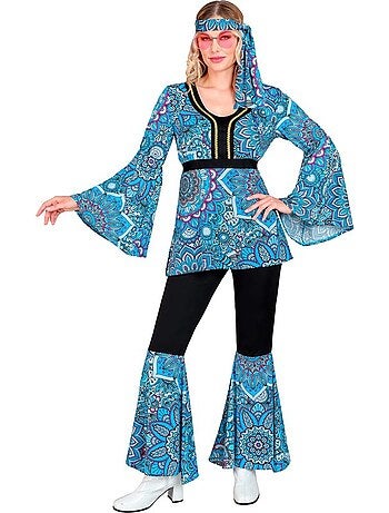 Hippiekostuum uit de jaren 60, donkere mandala