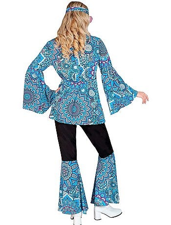 Hippiekostuum uit de jaren 60, donkere mandala
