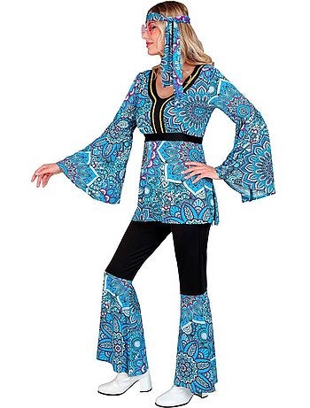 Hippiekostuum uit de jaren 60, donkere mandala