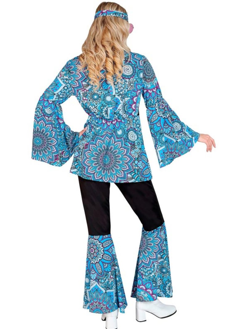 Hippiekostuum uit de jaren 60, donkere mandala Multicolor - Kiabi