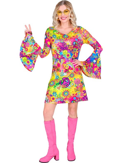 Hippiekostuum uit de jaren 60, Vrede en Liefde - Kiabi